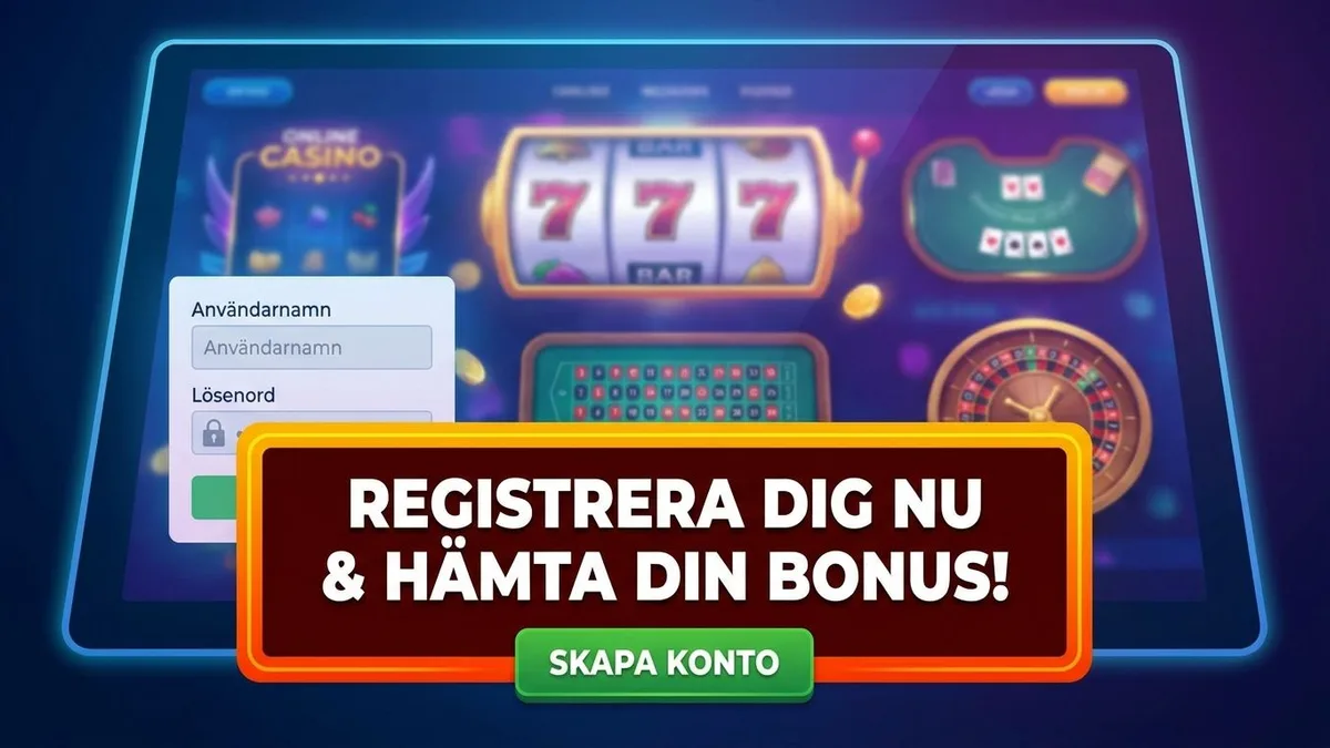 Registrera dig med bonus